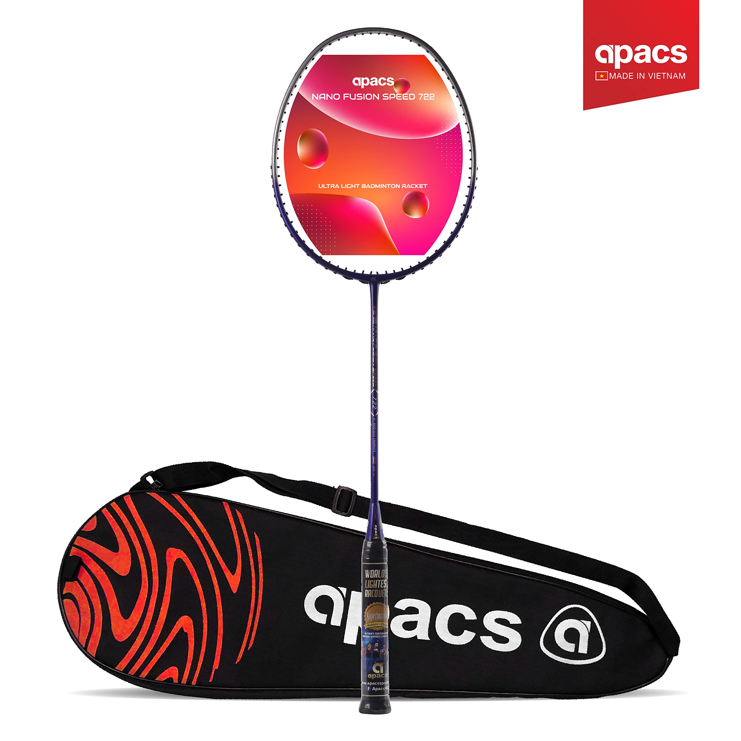 Apacs Nano Fusion Speed 722 (76g, 30LBS) Ultra Lightweight